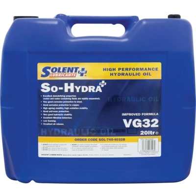 Image of Solent Lubricants 20LTR So Hydra VG32 Plus High Performance Hydraulic Oil