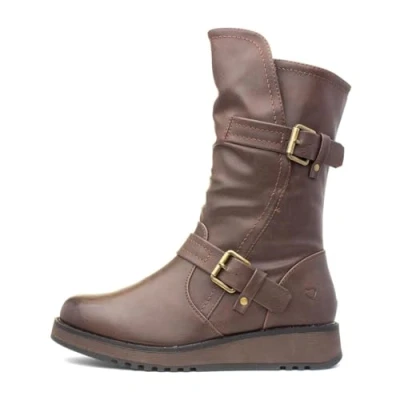 Image of Heavenly Feet Hannah Womens Chocolate Calf Boot Size 8 UK Brown