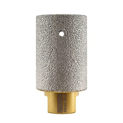 Image of DT DIATOOL Diamond Finger Bit Coated Milling for Tile Grinder Enlarging Polishing Holes on Porcelain Ceramic Granite Marble Countertop Diameter 35mm, M14 Thread