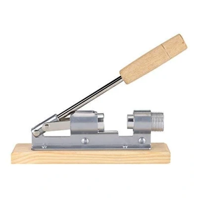 Image of Manual Heavy Duty Nut Cracker Quick Pecan Nutcracker Walnut Plier Desktop Kitchen Tool with Wood Base Handle for Pecan, Hazelnuts, Almonds Walnut, Macadamia Nuts, Brazil Nuts