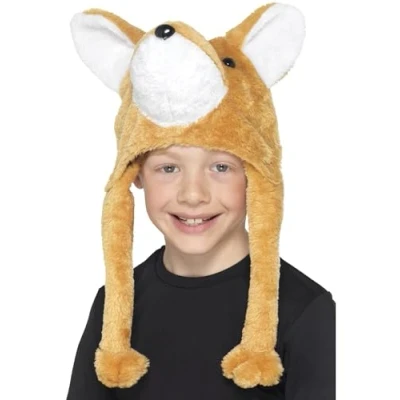 Image of Smiffys Fox Hat, Orange , Children&#039;s Animal Fancy Dress, Child Dress Up Hats
