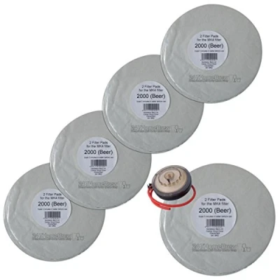 Image of 5X Filter Pads 2000 Beer 2X Pack for The Better Brew MK4 Wine Homebrew
