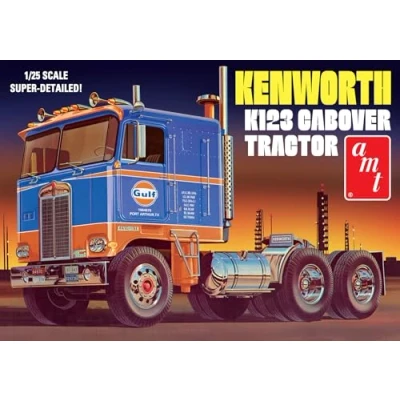 Image of AMT Kenworth K 123 Cabover Gulf 1:25 Scale Model Kit