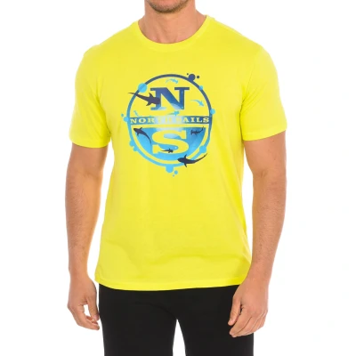 Image of North Sails Mens Short sleeve t shirt 9024120 man Yellow Size Large