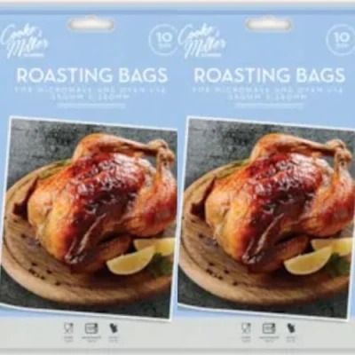Image of 20x Large Roasting Bags 250mm x 380mm Oven &amp; Microwave Safe for Juicy Meat Chicken Turkey Fish Vegetables