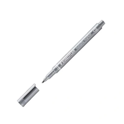 Image of Staedtler Permanent Marker, Round tip, 1 2 mm Marker Silver
