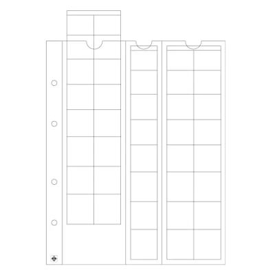 Image of Leuchtturm1917 Lighthouse coin sheets for Euro sets Clear