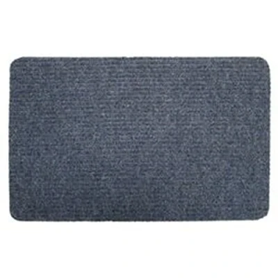 Image of Groundsman Basic Ribbed Indoor Doormat 40 x 60cm Blue