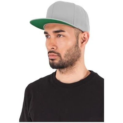 Image of Flexfit Classic Snapback Cap, Mütze Unisex Kappe für Damen und Herren, One Size, Farbe silver