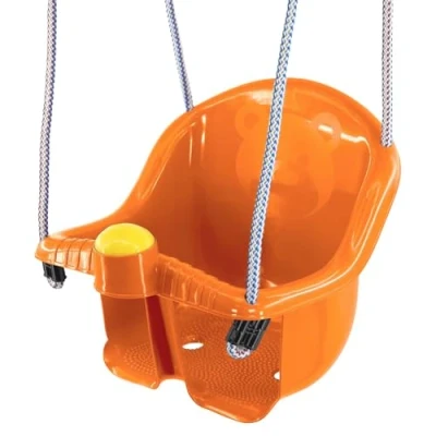 Image of MTS Childrens Childs Toddler Adjustable Outdoor Garden Rope Safety Safe Swing Seat (Orange)