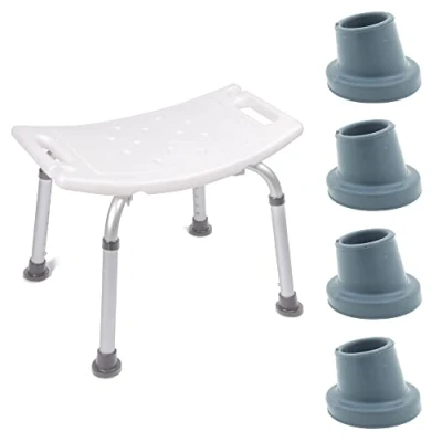 Image of Qty: 4x Replacement Large Based 25mm (1&quot;) Angled Ferrules for Bath &amp; Shower Stools by Lifeswonderful