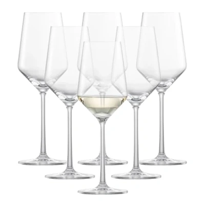 Image of Schott Zwiesel Tritan Crystal Glass Stemware Pure Collection Riesling, 10.1 Ounce, Set of 6