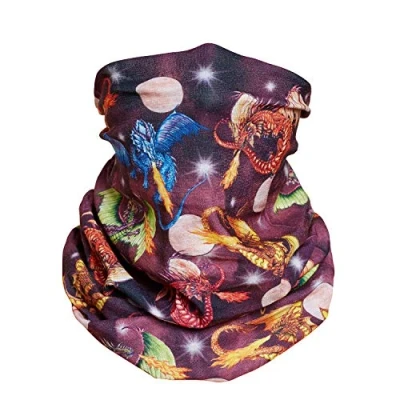 Image of Bodylife Fire Dragon Seamless Multifunctional Snood Bandana Headwear Neck Tube Gaiter Face Covering