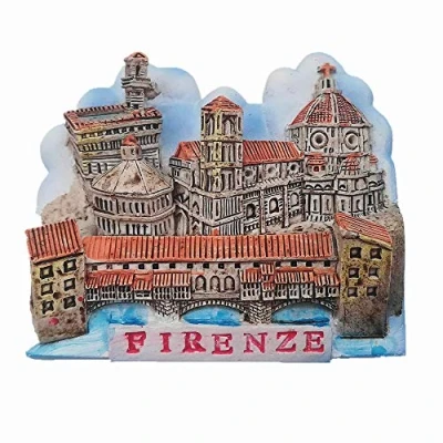 Image of 3D Firenze Florence Italy fridge magnet,Home &amp; kitchen decoration magnetic sticker， refrigerator magnet travel souvenir gift