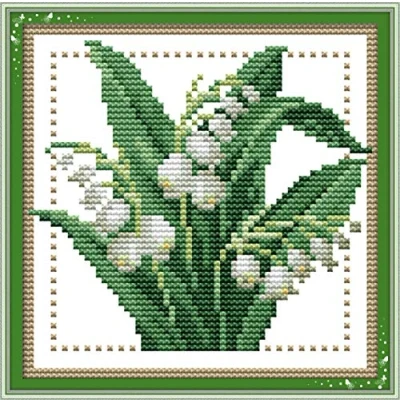 Image of Cross Stitch Kits Stamped, OWN4B Cat Printed Pattern 11CT 11.8x11.8 inch DIY Embroidery Kit (May)