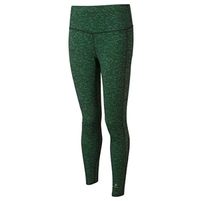 Image of RONHILL Women&#039;s, Wmn&#039;s Life Deluxe Crop Tight, Fairway/Black, 10