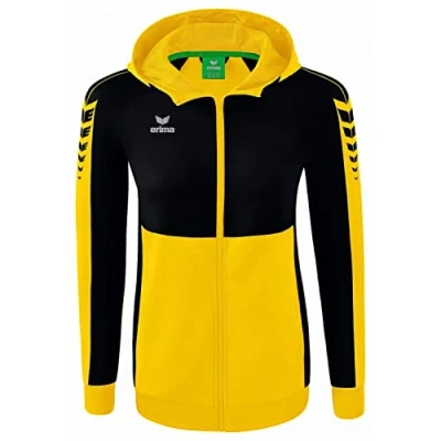 Image of Erima Women&#039;s Six Wings Training Jacket with Hood, Yellow, 38