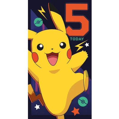 Image of Age 5 Birthday Card, Pokemon Card for Pokemon, 5th