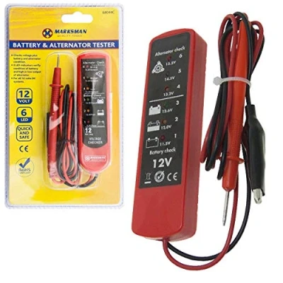 Image of 12V BATTERY ALTERNATOR TESTER DC CAR TRUCK GARAGE TEST TOOL VOLTAGE NEW