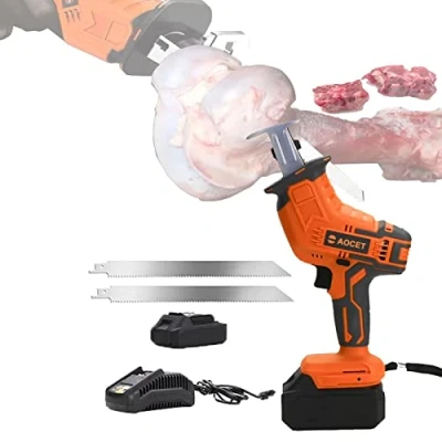 Image of Cordless Electric Butcher Saw for Meat Bone, Portable Reciprocating Commercial Home, Battery Powered, Multifunctional Handheld Bone Cutting Frozen Beef Fish Ribs (Size : 1 Batter