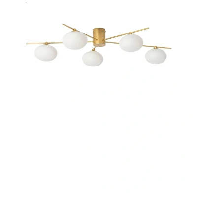 Image of Lindby Valisa ceiling light, gold, 5 bulb