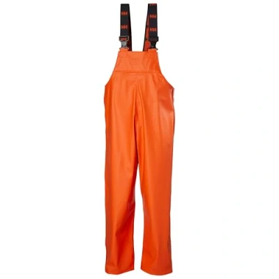 Image of Helly Hansen Workwear Men&#039;s Gale Waterproof Rain Bib Trousers, Dark Orange, 4XL