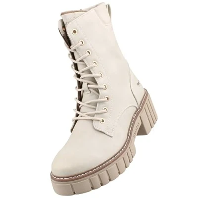 Image of Mustang Women&#039;s 1447 506 Lace up Booty, Ice, 8 UK