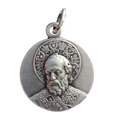 Image of I G J Saint Nicholas of Bari Medal The Patron Saints Medals