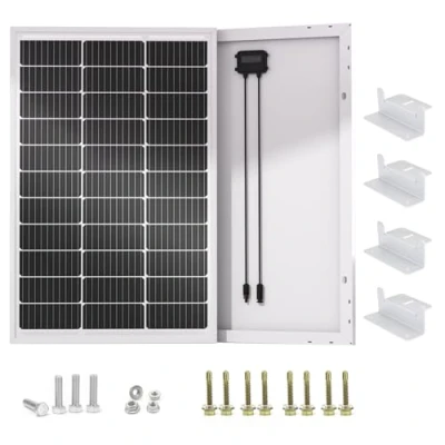 Image of ECO WORTHY 100W 12 Volt Solar Panel Monocrystalline 100 Watt Module for Battery Charging