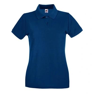 Image of Fruit Of The Loom Premium women&#039;s Polo shirt in Blue
