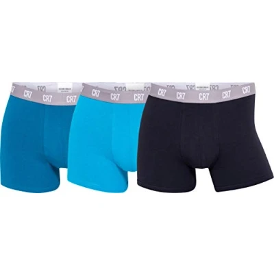 Image of Cristiano Ronaldo CR7 Pants, Men&#039;s, Size: Small, Black/blue
