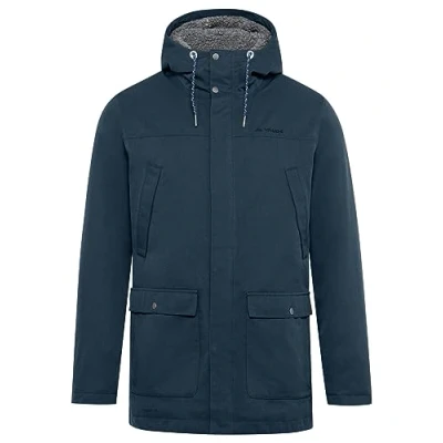 Image of VAUDE Men&#039;s Manukau Parka II Jacket, Dark Sea Plain, M