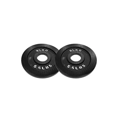 Image of BODYPOWER 2.5Kg Machined Cast Iron Olympic Weight Plates (x2)
