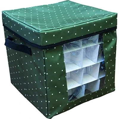Image of St Helens Home &amp; Garden Bauble Storage Box with dividers for up to 64 baubles Protect keep your organised