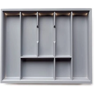 Image of Lighting Innovations QUALITY PLASTIC CUTLERY TRAY FOR KITCHEN DRAWERS VARIOUS SIZES/FORMATIONS (Dimensions: 420mm x 515mm)
