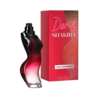 Image of Shakira Perfumes Dance Red Midnight by for Women Long Lasting Elegant, Sexy and Femenine Fragance Sweet Bold Notes Ideal Day Wear 50 ml