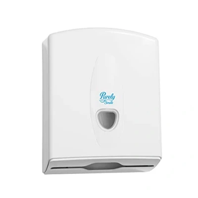 Image of Blake &amp; White Purely Smile Hand Towel Dispenser Plastic Holds C Fold, V Fold Z Towels