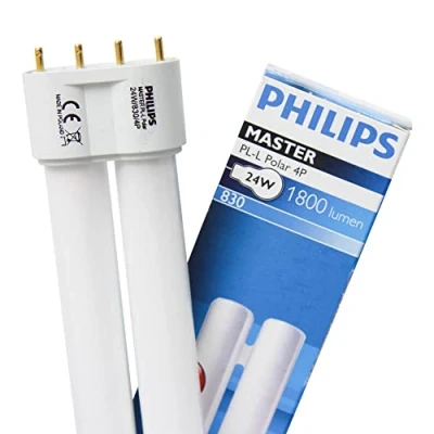 Image of Philips Master PL L Long Single Turn Compact Fluorescent 4 Pin 40W Colour White 830, 2G11, 40 W, Warm