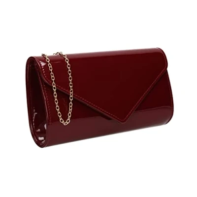 Image of SwankySwans Women&#039;s Alisa Clutch Bag, Burgundy