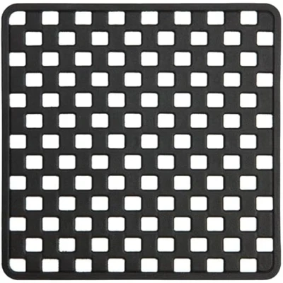 Image of Sealskin Doby Anti Slip Mat, Rubber, Black, 50 x 0.9 cm