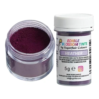 Image of Sugarflair Heather Food Colouring Powder Dust, Use on Cake Surfaces, Decorations or Colour Sugarpaste, Fondant, Icing, Chocolate, Buttercream, Royal Macarons and More! 5g