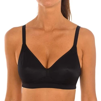 Image of Playtex Womens Essential Support Non wire Bra, Black, 38C UK