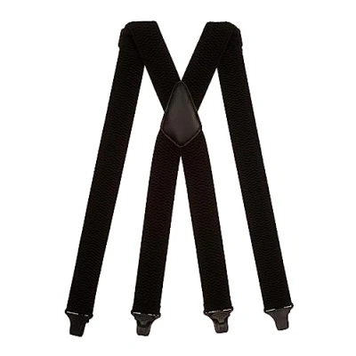 Image of Olata Heavy Duty X Shape Airport Braces/Suspenders with Plastic Clips 4cm. Black