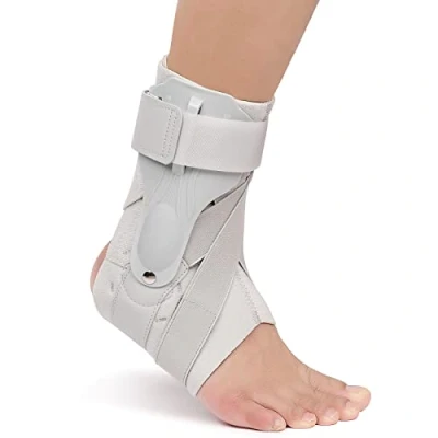 Image of Ankle Support Brace with Side Stabilizers and Cross Auxiliary Fixing Belt Strength Protection for Sports Injury Recovery Sprain, Arthritis, Strain, Fatigue, Foot Pain Relief 1 Piece (XL)