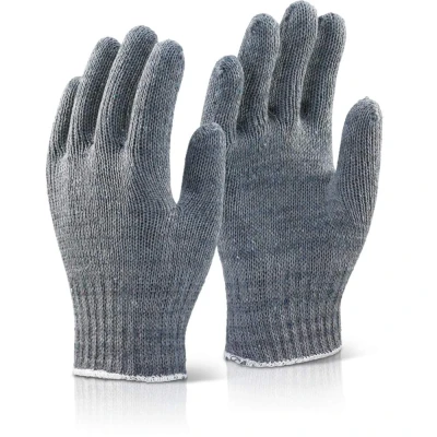 Image of Mixed Fibre Gloves Grey