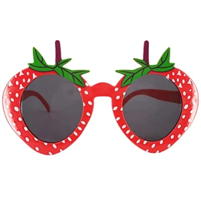 Image of Pohotobooth Props Ltd Novelty Red Strawberry Sunglasses