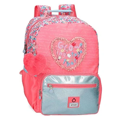 Image of Enso Together Growing School Backpack for Laptops, Adaptable, 15.6 Inches, Pink, 32 x 42 15 cm, 18.82L