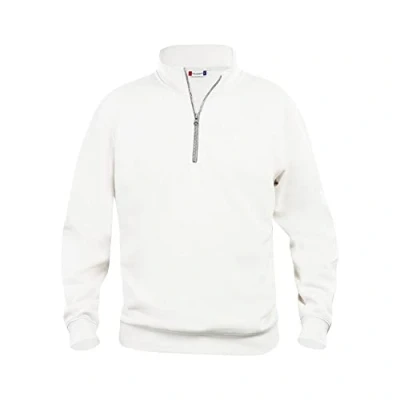 Image of Clique Unisex Adult Basic Half Zip Sweatshirt (3XL) (White)