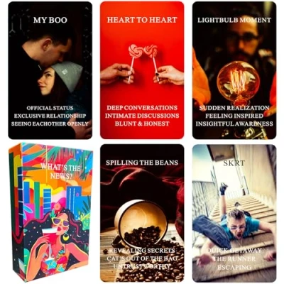 Image of Tmenreiy What&#039;s The Tea? Relationships Oracle Cards, Love And Life Deck, Cards Deck For Beginners, Interpreting Our Career