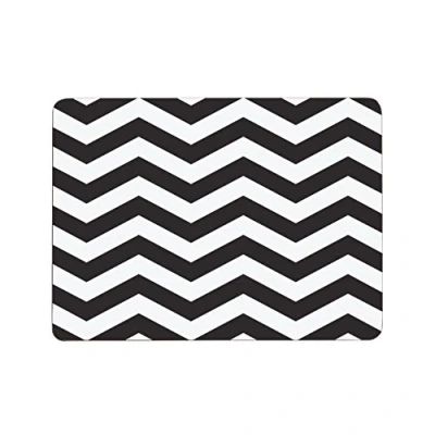 Image of Premier Housewares 1203624 Chevron Placemats Set of 4, Black/White, H2 x W29 D22cm